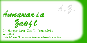 annamaria zapfl business card